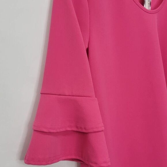 Boohoo Pink Straight Knee Length - Picture 6 of 14